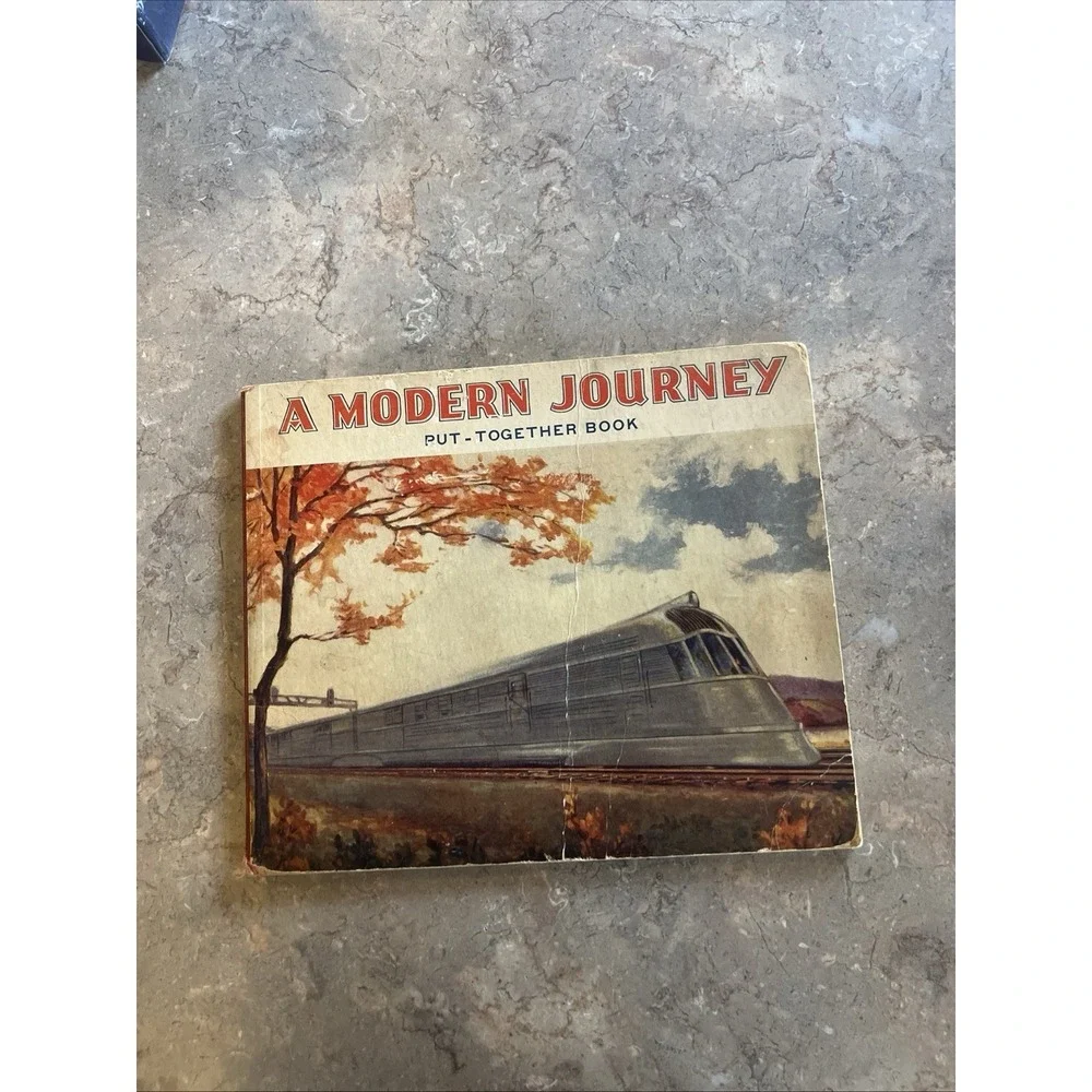 Vintage 1930s A Modern Journey Put Together Book Hardcover